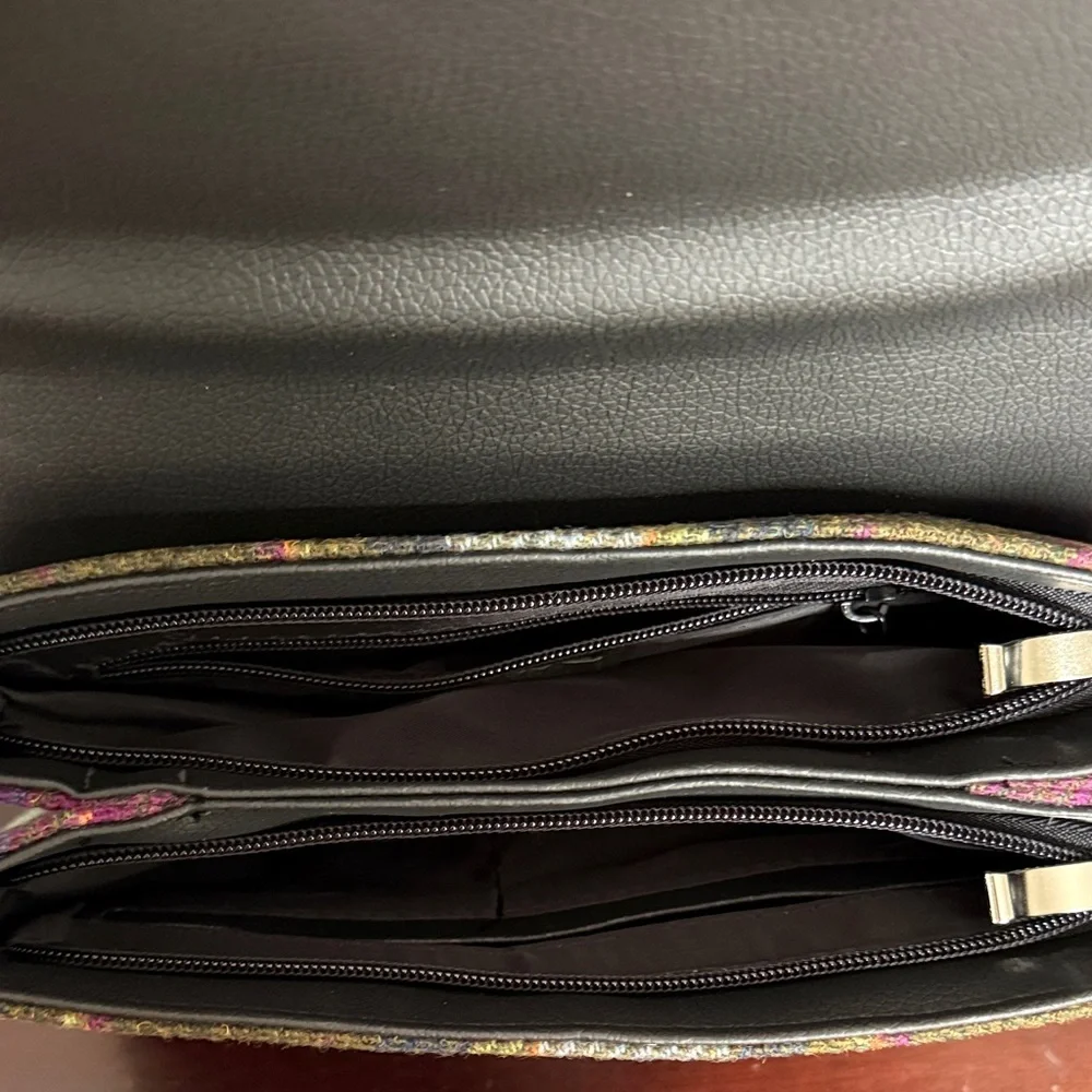 Mucros Multicolor Plaid Crossbody Bag - Picture 2 of 3